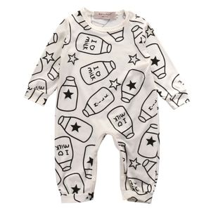 Milk bottle onesie romper